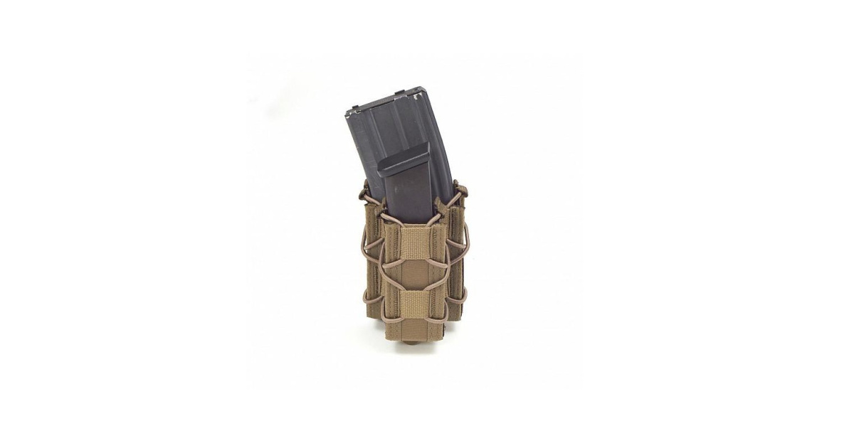 Pochette Élastique MOLLE Pour Chargeur De Fusil Ou Talkie-Walkie - Universelle - Couleur Noire/Camo
