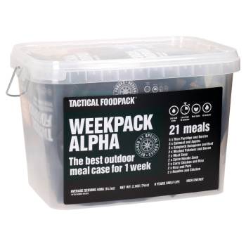 21x Survival MRE Nourriture déshydratée - Weekpack Alpha, Tactical Foodpack