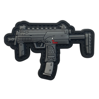 3D PVC patch velcro avec motif d'arme MP7