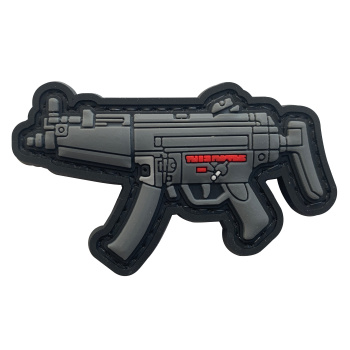 3D PVC patch velcro avec motif d'arme MP5