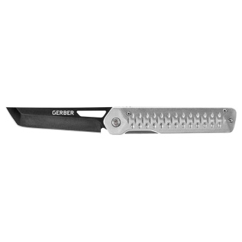 Canif Ayako Folding Pocket, tranchant lisse, argenté, Gerber