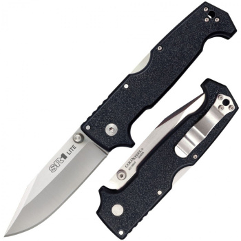 Couteau pliant SR1 Lite, pointe en clip, lame lisse, Cold Steel