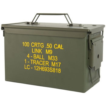 Caisse à munitions U.S. Ammo box Steel M2A1 CAL .50, Mil-Tec