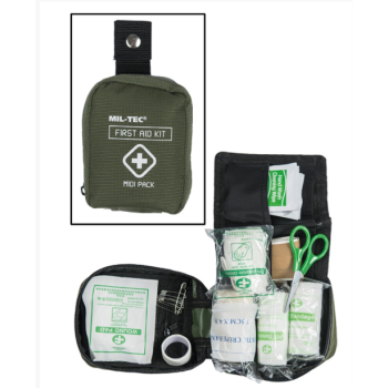 Trousse de secours First Aid Pack Midi, olive, Mil-Tec