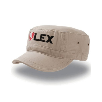 Csquette avec logo LEX, 100 % coton, beige