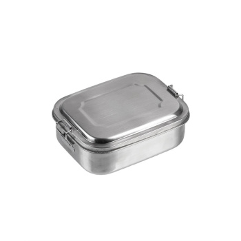 Boîte à manger en acier inox, 16 x 13 x 6,2 cm, Mil-Tec
