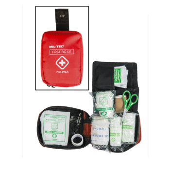 Trousse moyenne de premiers secours, rouge, Mil-Tec