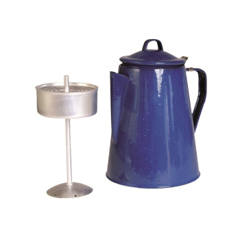 Cafetière en émail avec percolateur, bleue, Mil-Tec
