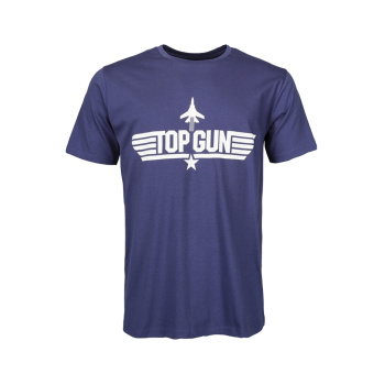 T-shirt TOP GUN, Mil-Tec, bleu foncé, XL
