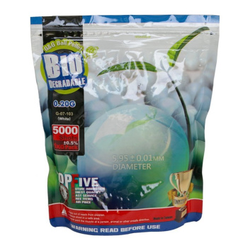 Billes d'airsoft 6mm GG BIO 0,20g, 5000 pièces