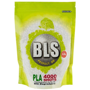 Bio billes d’airsoft 6mm BLS 0,25g, 4000 pcs, 1kg