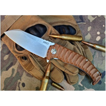 Couteau pliant Ares, Dachs Knives, finition StoneWash