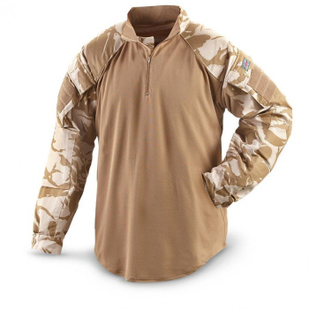 Chemise britannique originale UBACS sous gilet DPM, usagée