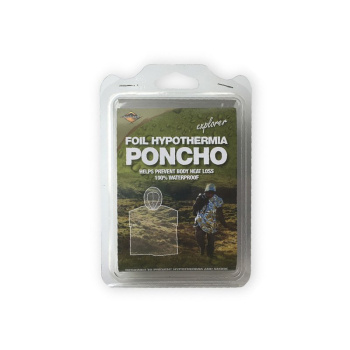 Poncho d’urgence, argent, BCB