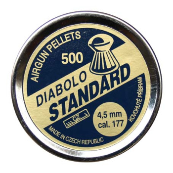 Plombs Diabolos Standard, calibre 4,5 mm (.177), 500 pièces, Kovohutě Příbram