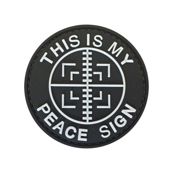 PVC patch Peace Sign