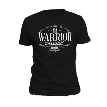 T-Shirt Vintage Real Steel, Warrior Assault Systems, noir, S