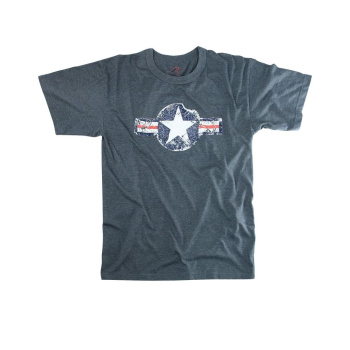 T-shirt homme Army Air Corp, Rothco, bleu