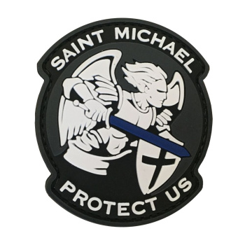 Écusson PVC Saint Michael, Protect us