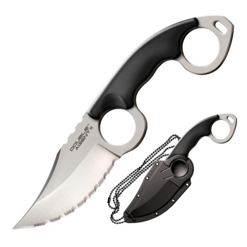 Couteau Cold Steel Double Agent II, lame dentelée