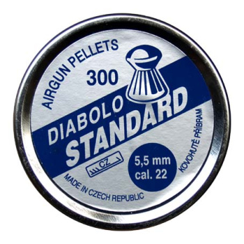 Plombs Diabolos Standard, calibre 5,5 mm (.22), 300 pièces, Kovohutě Příbram