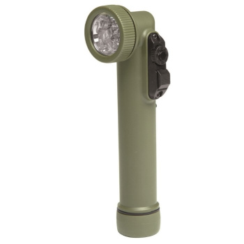 Lampe de poche militaire 6 LED, 4 couleurs, olive, Mil-Tec