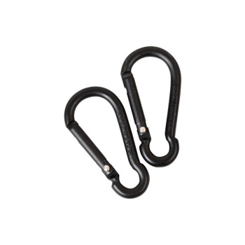 Mousqueton noir, 6mm, 2 pcs, BCB