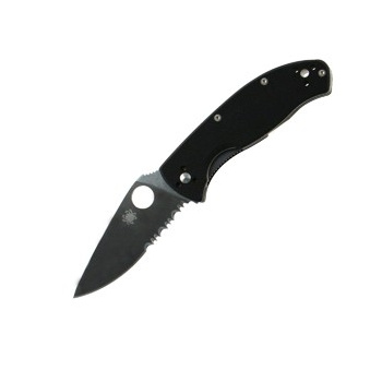 "Couteau pliant Tenacious, Spyderco, lame mixte