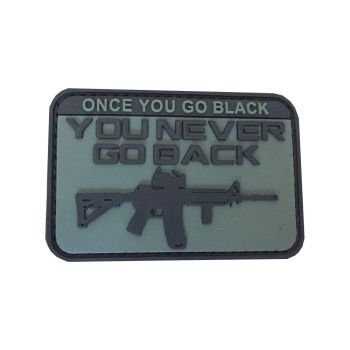 PVC patch Once You Go Black