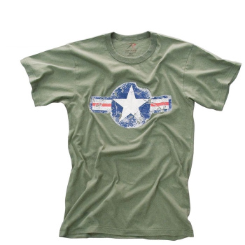T-Shirt Air Corp Vintage, olive, Rothco