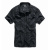 Chemise Roadstar, Brandit, manches courtes, noir et bleu, 2XL