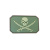 PVC patch Pirate Skull, olive
