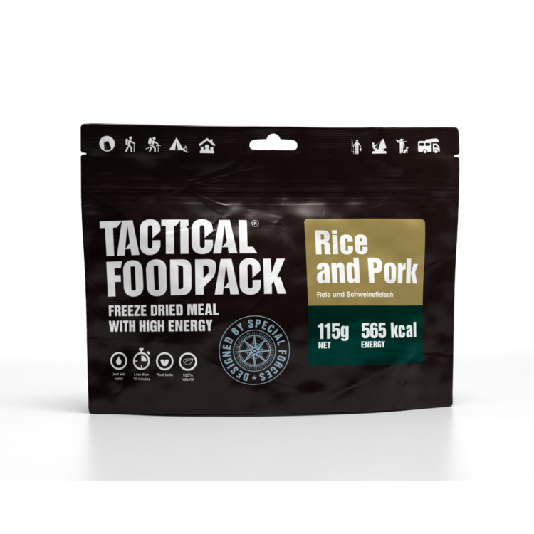 Aliments déshydratés - riz au porc, Tactical Foodpack