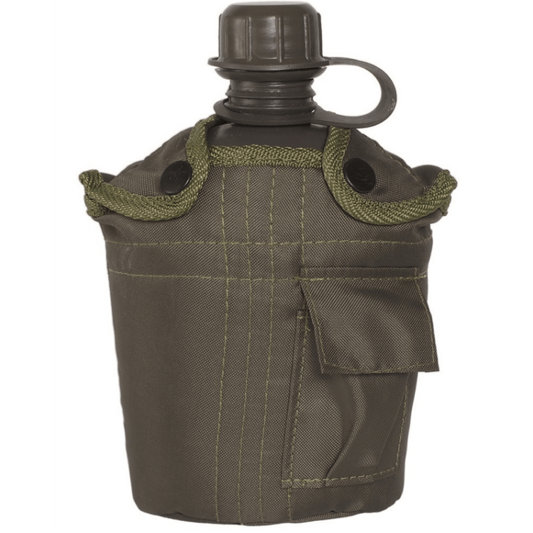 Gourde US avec étui, olive, 1 L, Mil-Tec