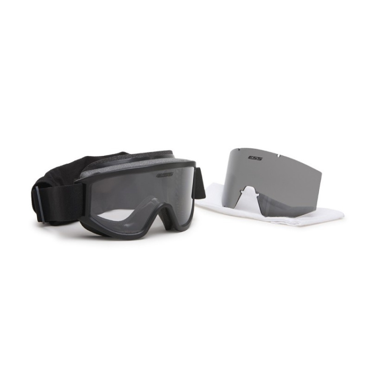 Lunettes tactiques Vehicle Ops, monture noire, 2 verres, ESS