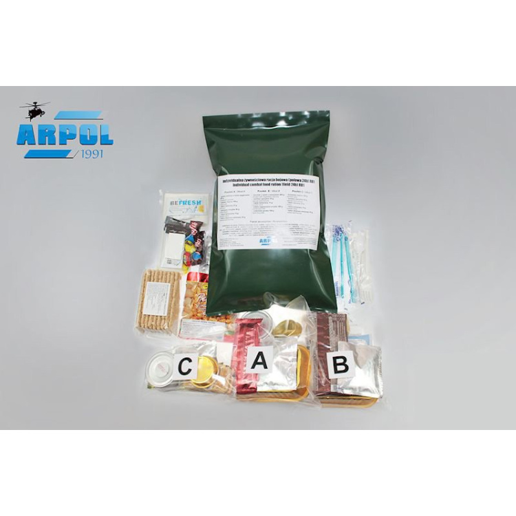 Paquet alimentaire pour pompiers RS, Arpol