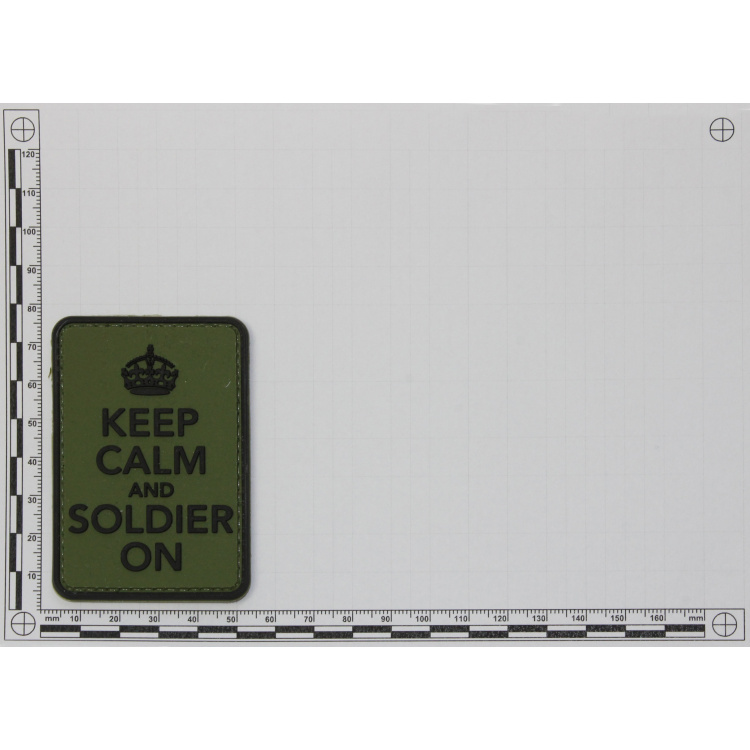 Patch PVC Keep Calm and Soldier on