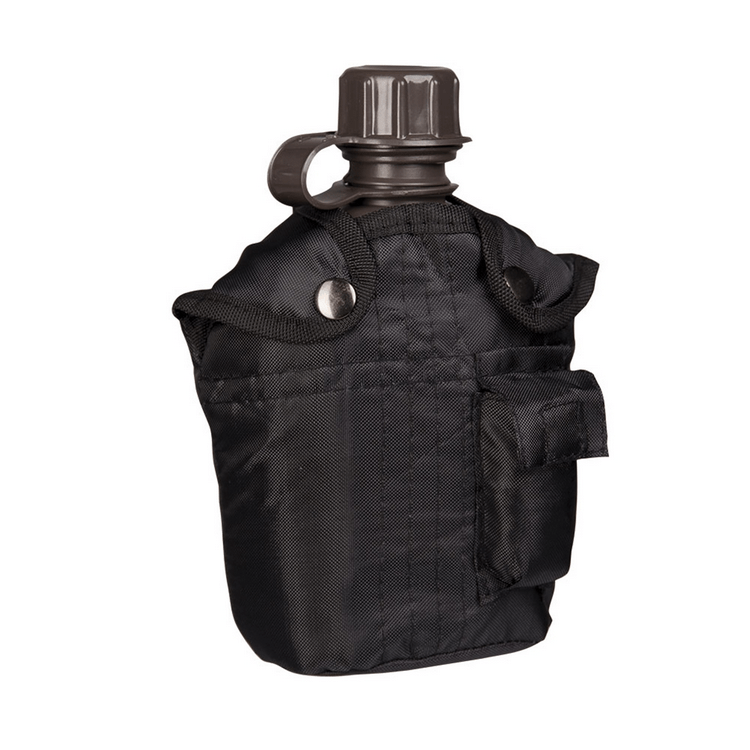 Gourde U.S avec étui, noir, 1 L, Mil-Tec