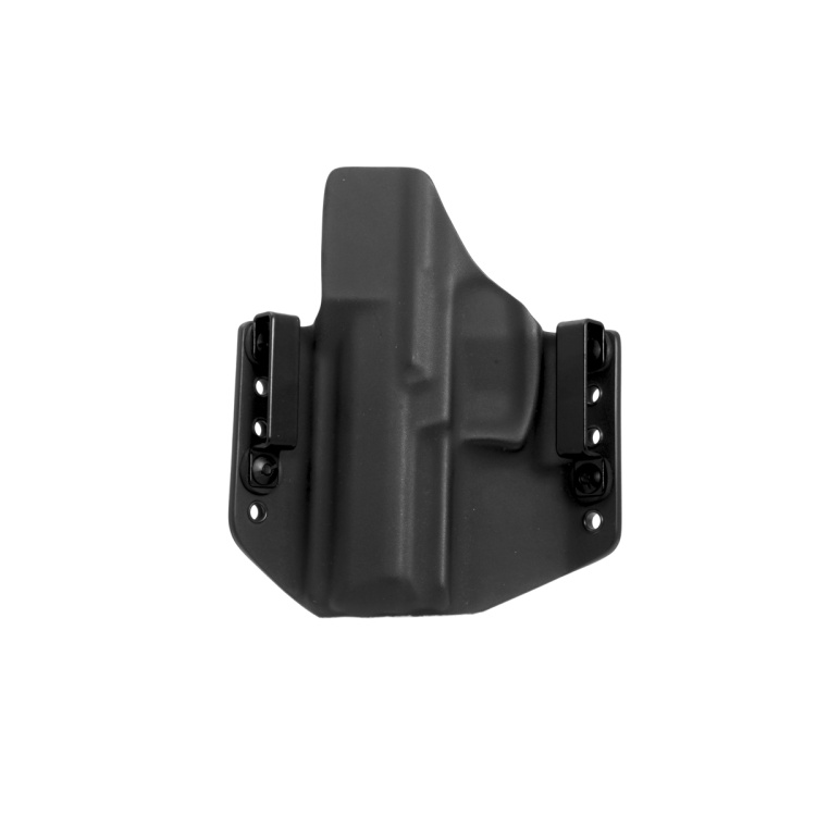 Étui externe en kydex pour H&amp;K SFP-9PB, droit, demi sweatguard, noir, passant 45mm, RH Holsters