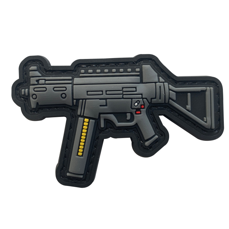 3D PVC patch velcro avec motif de l’arme UMP45