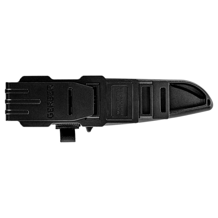 Couteau Principle Bushcraft Fixed, lame lisse, noir, Gerber