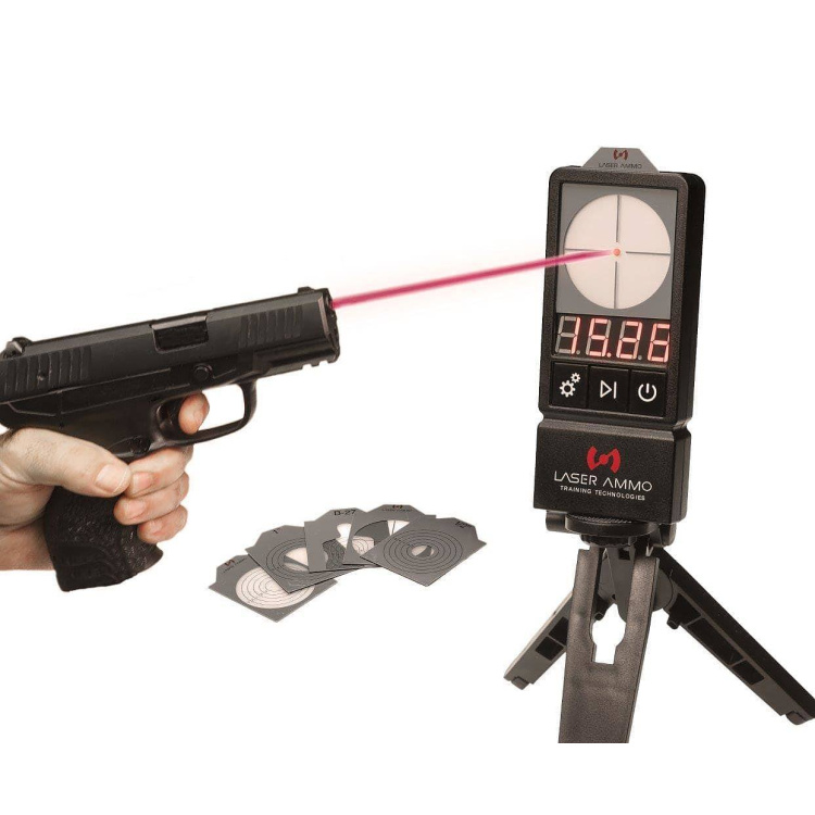 Set LaserPET II, cible électronique + cartouche SureStrike de 9 mm Luger, laser IR Laser Ammo