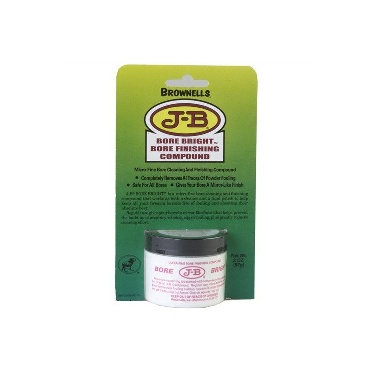 Pâte nettoyante et polissante pour canons, 57 g, J-B® Bore Bright
