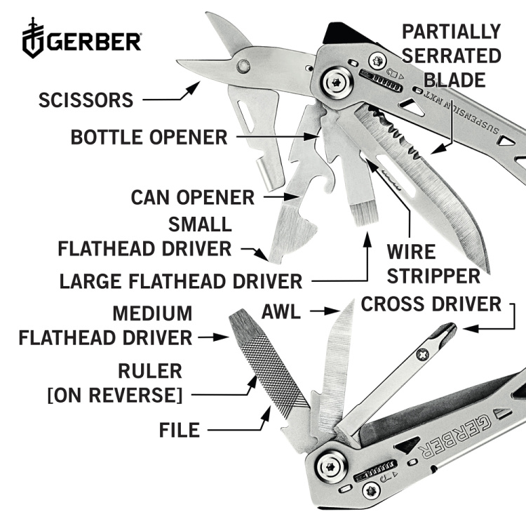Set pince Suspension-NXT + couteau Mini Paraframe, boîte-cadeau, Gerber