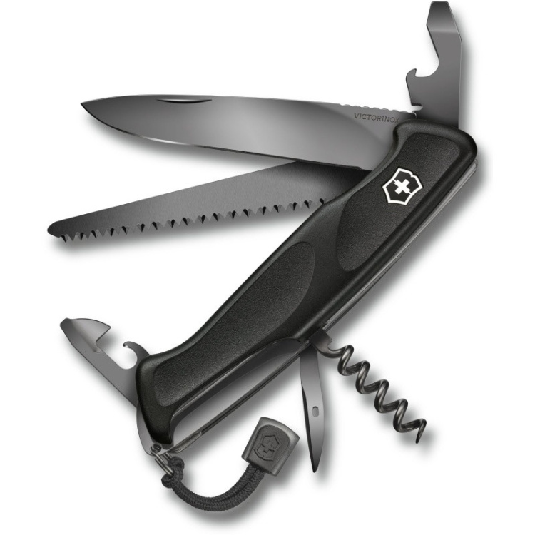 Couteau suisse Ranger Grip 55 Onyx, noir, Victorinox