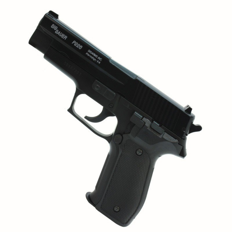 Pistolet airsoft Sig Sauer P 226, manuel, culasse métallique, HPA, Cyber Gun