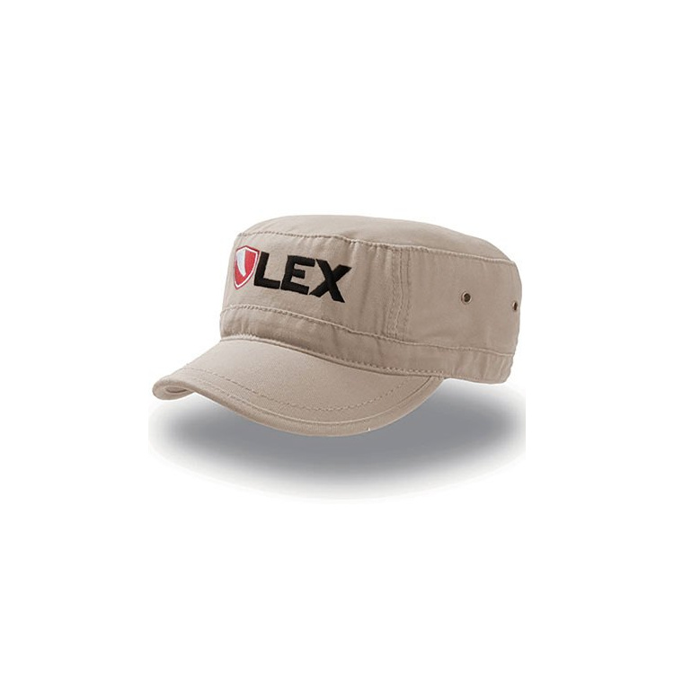 Csquette avec logo LEX, 100 % coton, beige