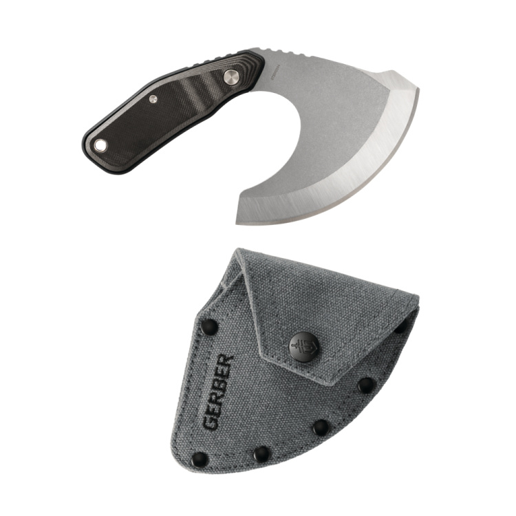 Couteau à lame fixe Downwind Ulu, noir, Gerber