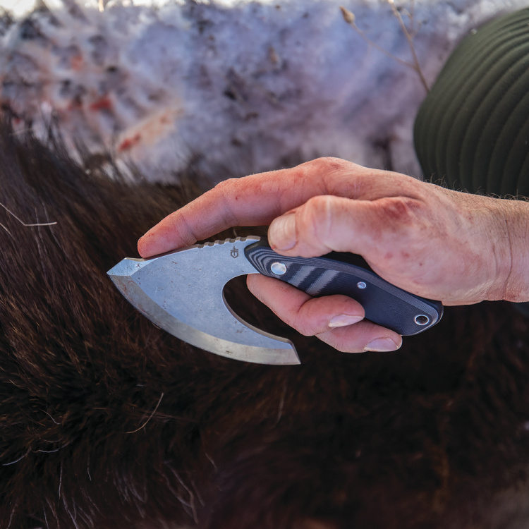 Couteau à lame fixe Downwind Ulu, noir, Gerber