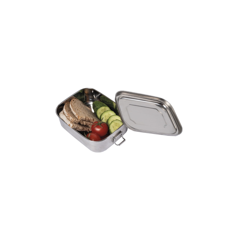 Boîte à manger en acier inox, 16 x 13 x 6,2 cm, Mil-Tec